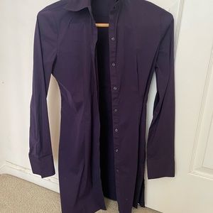 Purple shirt dress